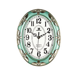 Green wall clock