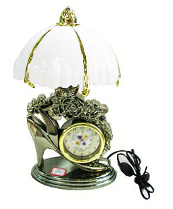 Standard lamp clock