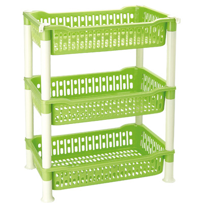 Three-floor basket shoes frame