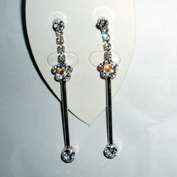 diamond alloy earrings