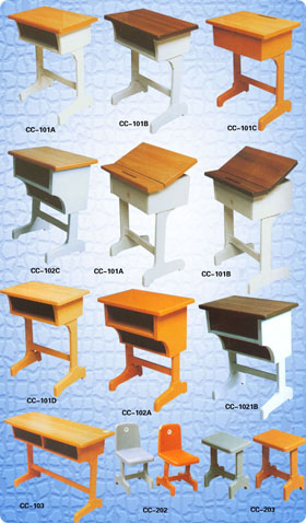 rubber school use desks and chairs series