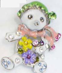 Alloy clothes brooches