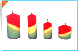 Colorful candle
