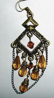 diamond alloy earrings