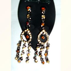 diamond alloy earrings