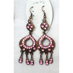 diamond alloy earrings