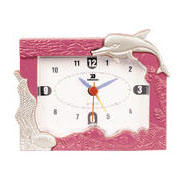 pink alarm clock