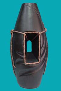 rectangle hole resin vase