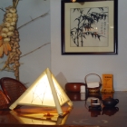 triangle bamboo lamp