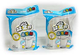 50PCS Double Row Transparent Cup