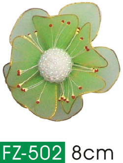 Green hair ornaments