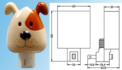 Nightlight with Plastic Shade  lamp