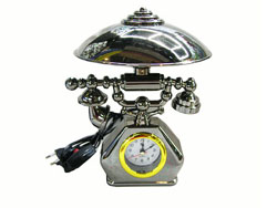 Telephone lamp clock