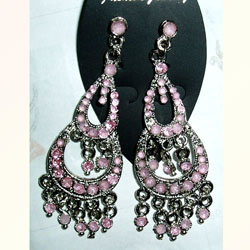 diamond alloy earrings