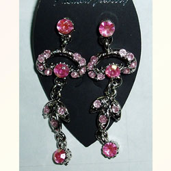 diamond alloy earrings