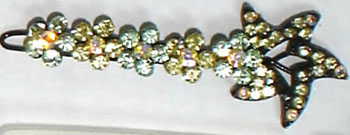 shining diamond Alloy hair clamps