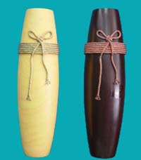 two-piece refined resin vase