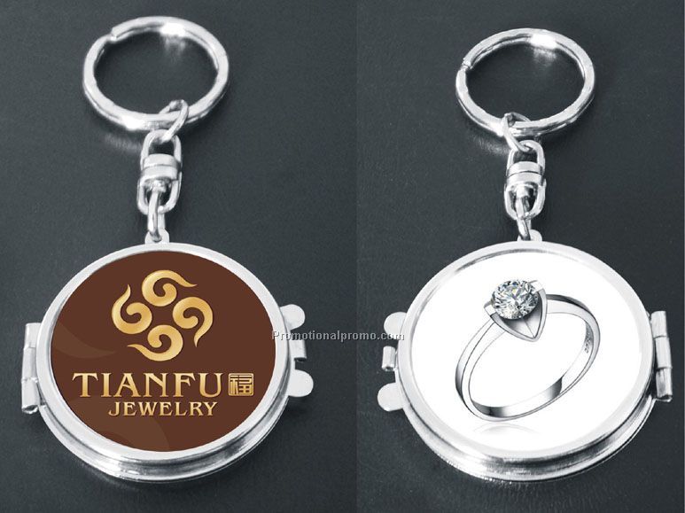 Metal Mirror Keychain