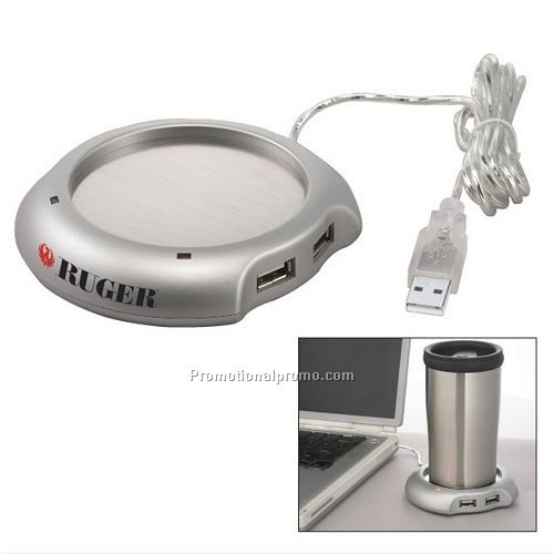 4 Port USB Coffee Warmer Pad, USB Cup Warmer, Usb Mug Warmer