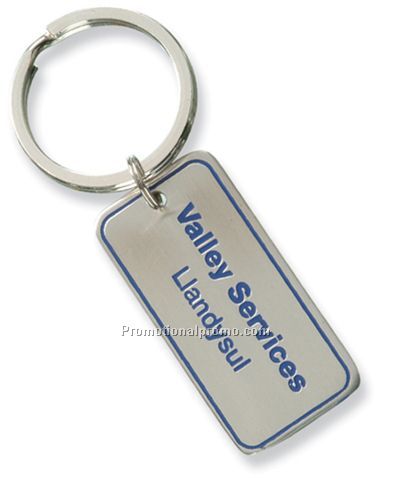 Rectangular Metal keychain