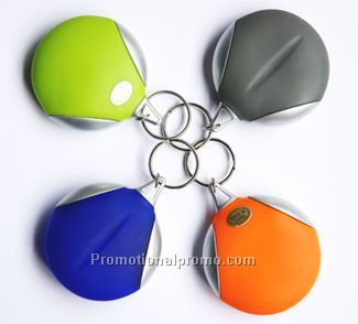 Keychain with a cleaning cloth