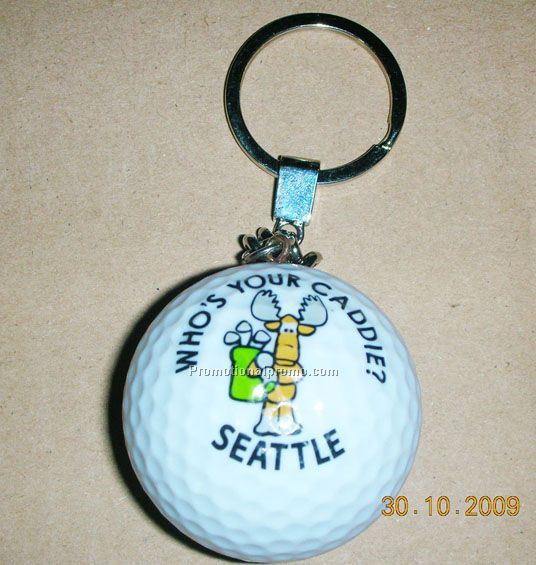 Golf ball keychain