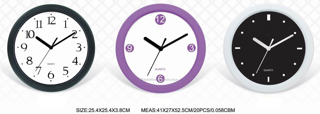 Plastic wall clock