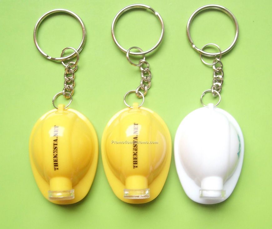 LED helmet keychain