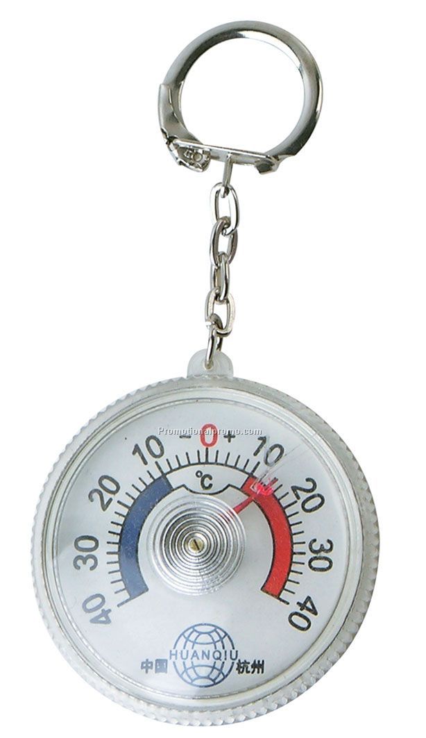 Thermometer keychain