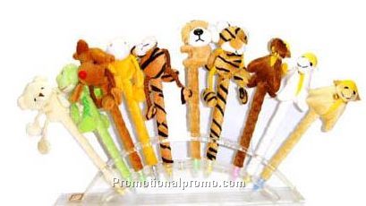 Plush animal ballpen