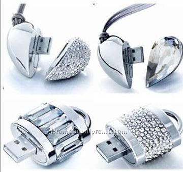 USB memory stick with diamond