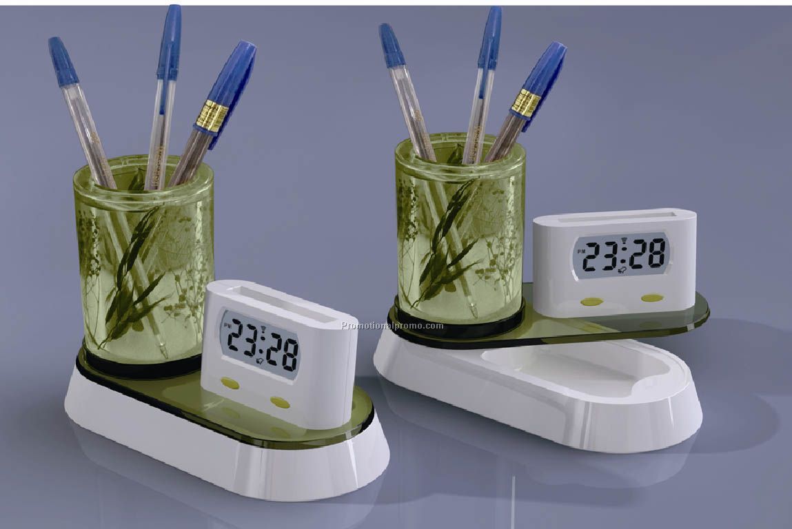 Clock Pen Holder