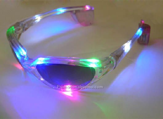 7 color flashing sunglasses