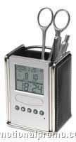 Desk clock/desk tidy with alarm