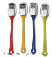 Metal clock with plastic belt clip