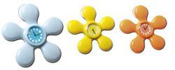 Flower plastic wall clock