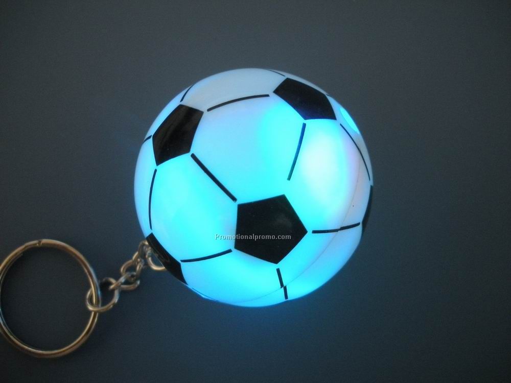 Led soccer ball keychain
