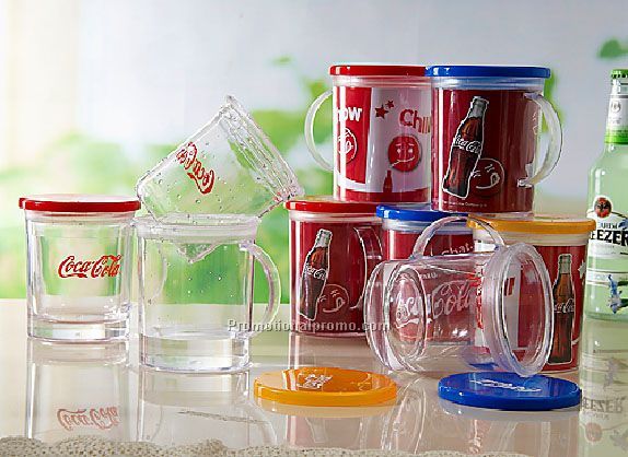 Plastic double wall mug