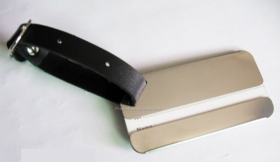 Metal luggage tag