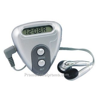 Pedometer with radio