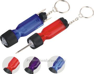 Driver kit with keychain and light