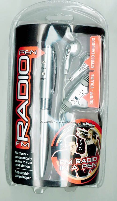 FM Auto Scan Pen Radio
