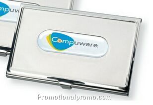 Metal name card holder