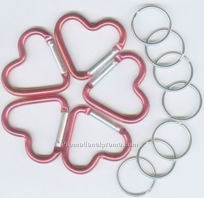Promotional Heart Carabiner