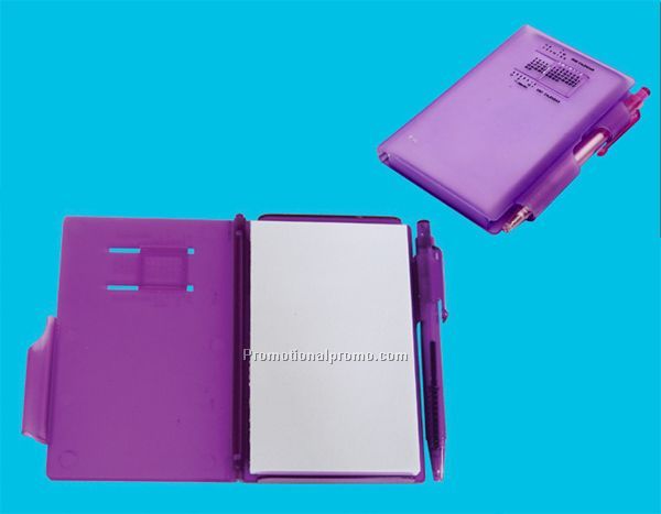 Pocketbook with ballpoint pen