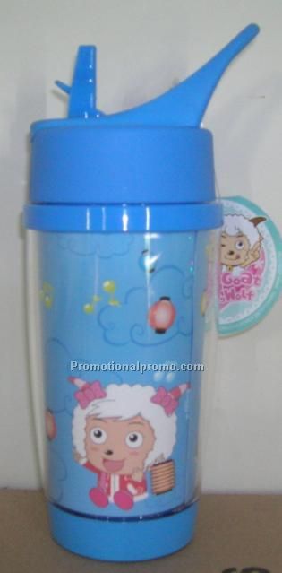 Plastic sports bottle