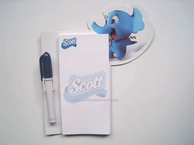 Magnet board with pen