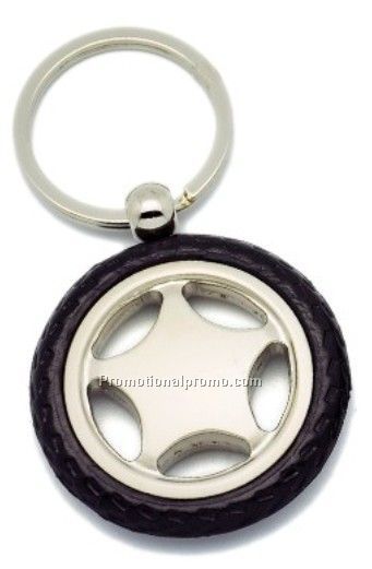 Tyre shaped keychain