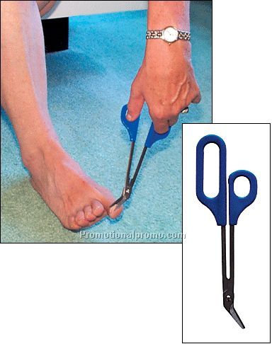 Long reach toenail scissors