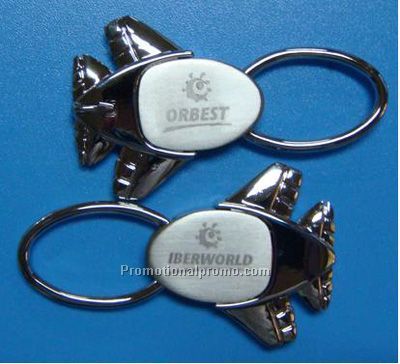 Airplane Metal keychain